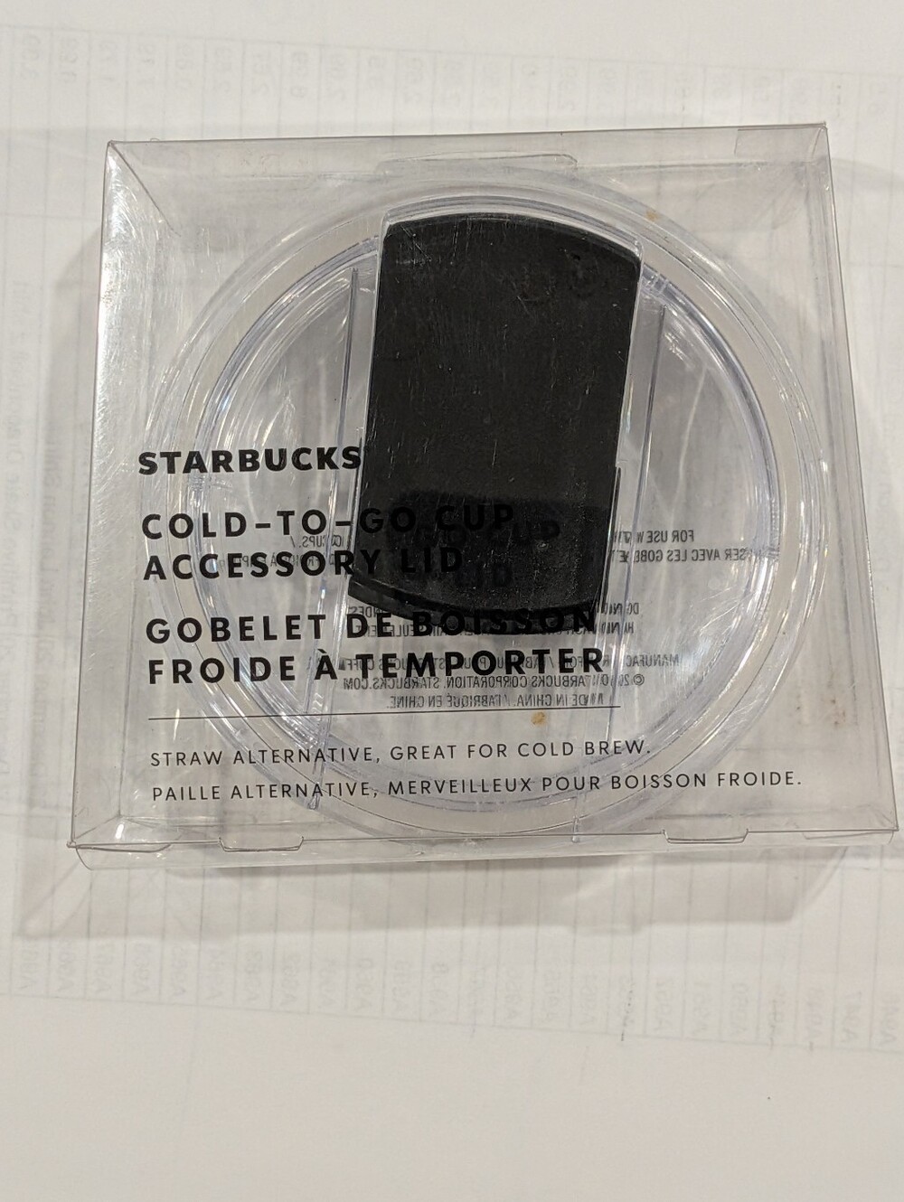 Starbucks Lid Replacement Screw On Clear Cold to Go Cup Accessory 3.25" New